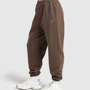 BROWN GYM SHARK JOGGERS SZ:SMALL